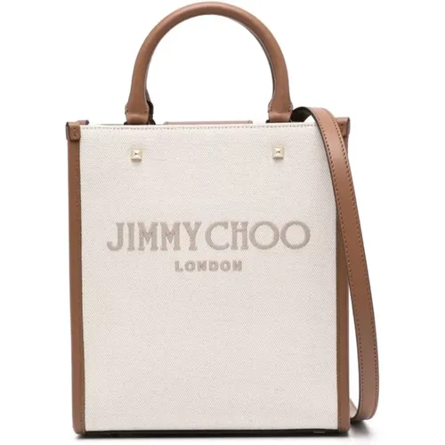 Natural Taupe Avenue Tote Bag , female, Sizes: ONE SIZE - Jimmy Choo - Modalova