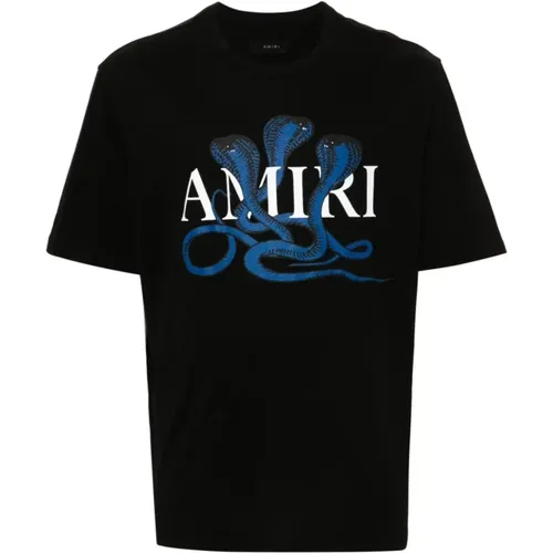 Schlangenlogo Jersey Crew Neck T-Shirt - Amiri - Modalova