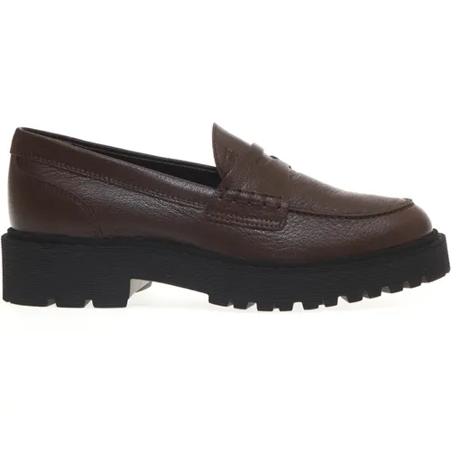 Leather Loafer Shoes , female, Sizes: 6 UK, 3 UK, 5 UK, 3 1/2 UK, 4 UK - Hogan - Modalova