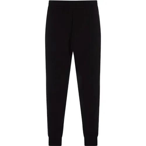 Schwarze Slim Fit Joggers mit Logo-Bändern - alexander mcqueen - Modalova