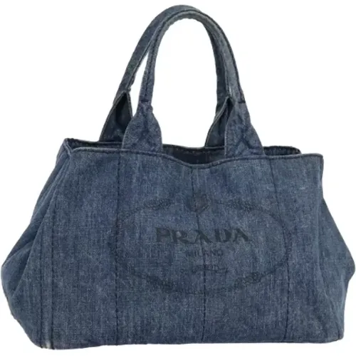 Pre-owned Tote Bags, female, , Size: ONE SIZE Pre-owned Fabric handbags - Prada Vintage - Modalova