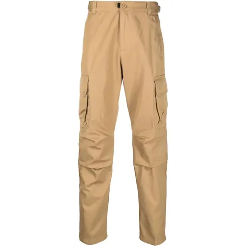 Stylish BeigeStraight Trousers for Men , male, Sizes: M, XL - Diesel - Modalova
