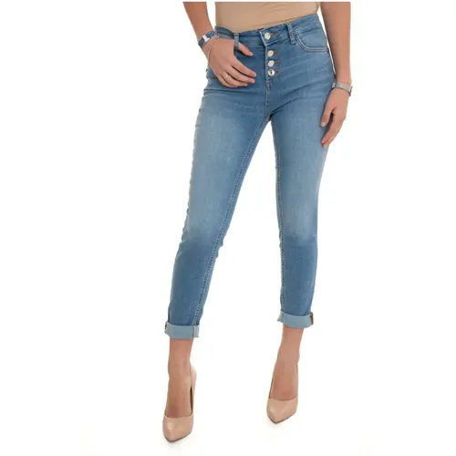 High Waisted Monroe Denim Jeans , female, Sizes: W25, W32, W33 - Liu Jo - Modalova