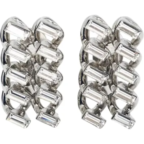 Pre-owned Metal earrings , female, Sizes: ONE SIZE - Yves Saint Laurent Vintage - Modalova