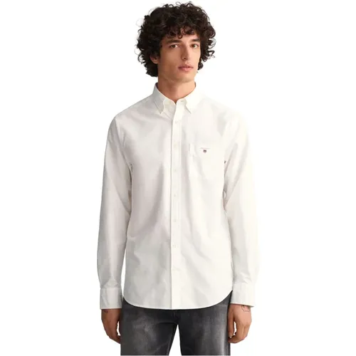 The Oxford Shirt Reg Bd Tops , male, Sizes: L, M, 3XL, S - Gant - Modalova