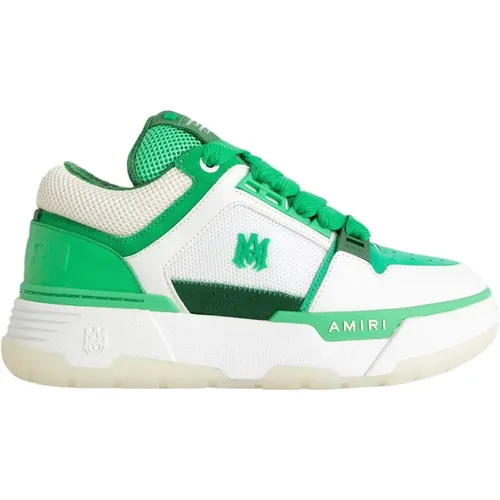Weiße und grüne Ma-1 Sneaker , Herren, Größe: 45 EU - Amiri - Modalova