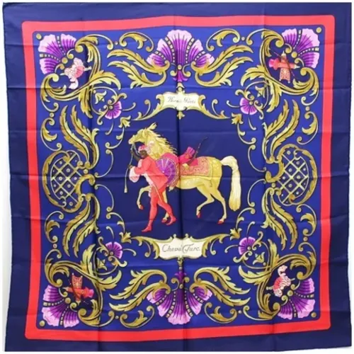 Pre-owned Scarves, female, , Size: ONE SIZE Pre-owned Silk scarves - Hermès Vintage - Modalova