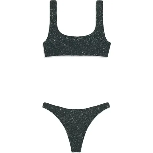 Bikinis, female, , Size: M Crinkle Bikini Top and Cheekiest Bottom - MC2 Saint Barth - Modalova