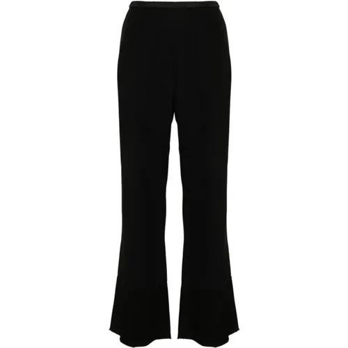 High-Waisted Straight Leg Trousers , female, Sizes: L, S, M, XS - Forte Forte - Modalova