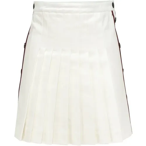 Pleated Tennis-Style Miniskirt with Snap Buttons , female, Sizes: S, XS, 2XS, M - MVP wardrobe - Modalova