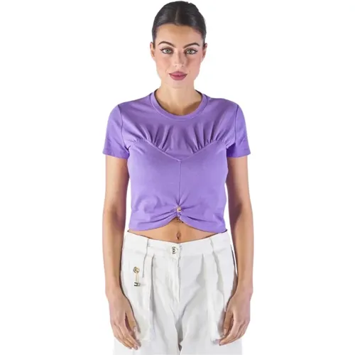 Short Sleeve T-Shirt , female, Sizes: M, L, S, XL - Elisabetta Franchi - Modalova