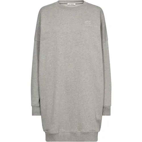 Oversize Sweat Dress Sweatshirts Grey Melan , Damen, Größe: L - Co'Couture - Modalova