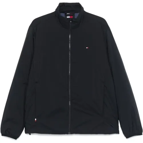 Ripstop Embroidered Logo Coat , male, Sizes: L, XL - Tommy Hilfiger - Modalova