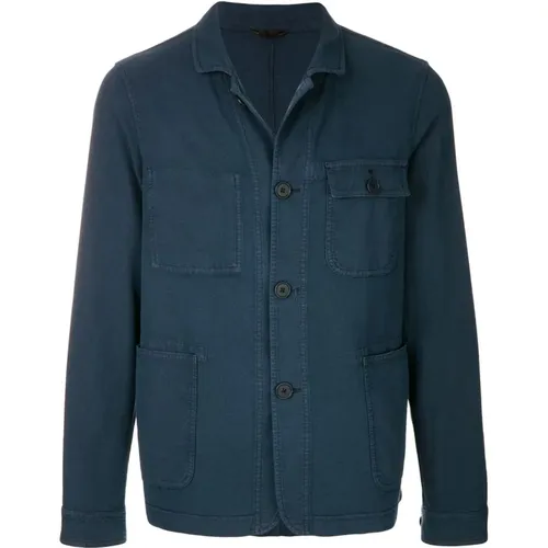 Sophisticated Boxy Jacket , male, Sizes: M, 2XL, 3XL, XL, L - Altea - Modalova