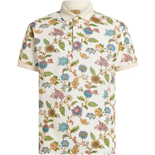 Polo Shirts, male, , Size: 2XL Floral Polo Shirt Short Sleeve - ETRO - Modalova