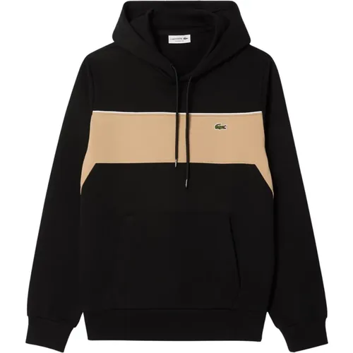 Hoodies, male, , Size: 2XL Color Block Hoodie Jogger Style - Lacoste - Modalova