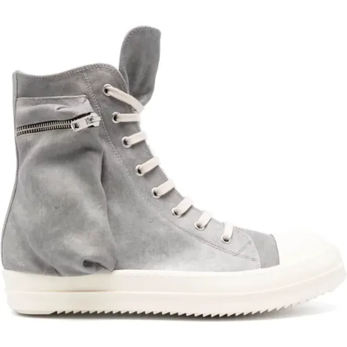 Sneakers, male, , Size: 8 1/2 US Cargo Sneakers in Denim Finish - Rick Owens - Modalova