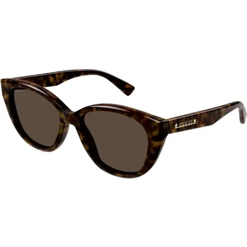 Havana Sunglasses Gg1588S 002 , female, Sizes: 54 MM - Gucci - Modalova