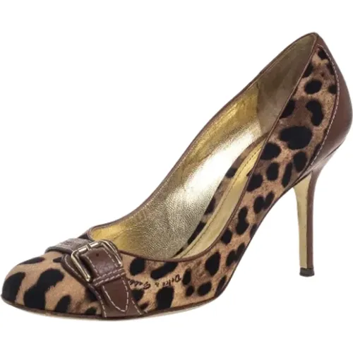 Pre-owned Pumps, female, , Size: 9 1/2 US Pre-owned Canvas heels - Dolce & Gabbana Pre-owned - Modalova