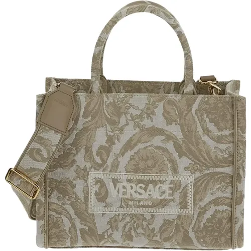 Barocke Tasche aus Leinwand Versace - Versace - Modalova