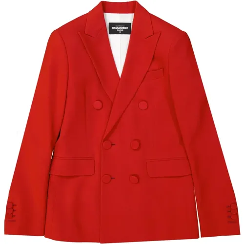 Elegant Double-Breasted Jacket , female, Sizes: 2XS - Dsquared2 - Modalova