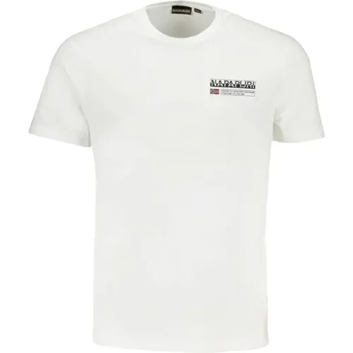 Druck Logo Bio-Baumwolle T-Shirt - Napapijri - Modalova