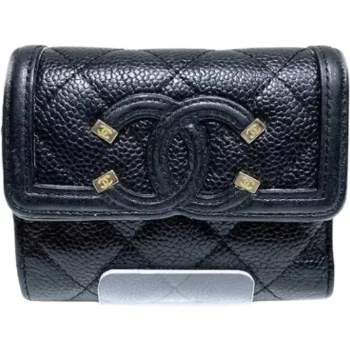 Pre-owned Wallets, female, , Size: ONE SIZE Pre-owned Leather wallets - Chanel Vintage - Modalova