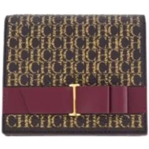 Insignia Bow Japonesa Wallet , female, Sizes: ONE SIZE - Carolina Herrera - Modalova