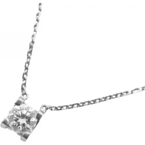 Pre-owned Jewellery, female, , Size: ONE SIZE Pre-owned White Gold necklaces - Cartier Vintage - Modalova