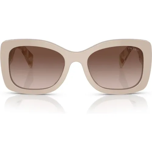 Ovale Wüsten Sonnenbrille , unisex, Größe: 56 MM - Prada - Modalova