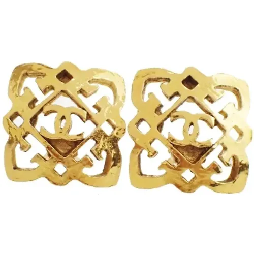 Pre-owned Jewellery, female, , Size: ONE SIZE Pre-owned Metal earrings - Chanel Vintage - Modalova