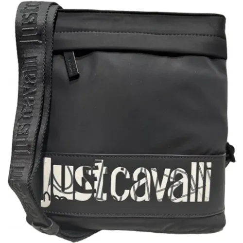 Cross Body Bags, male, , Size: ONE SIZE Shoulder Bag with Front Logo - Just Cavalli - Modalova