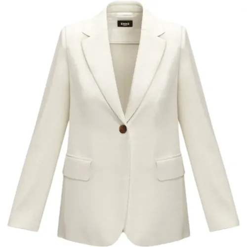 Blazers, female, , Size: XL Linen Blazer - Marella - Modalova