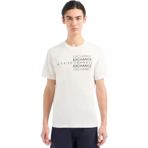 Short Sleeve Fantasy T-shirt , male, Sizes: L, M, XL - Armani Exchange - Modalova