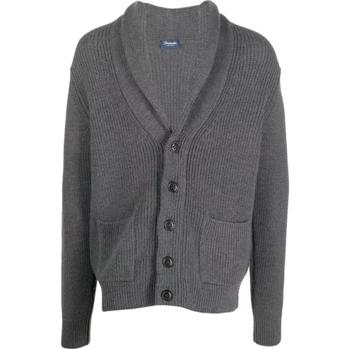 Grey Knitwear for Men Aw23 , male, Sizes: 2XL - Drumohr - Modalova