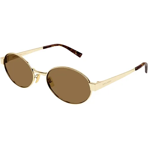 Metall-Sonnenbrille für Frauen - Saint Laurent - Modalova