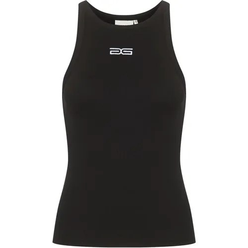 Logo Tank Top Schwarz Gestuz - Gestuz - Modalova