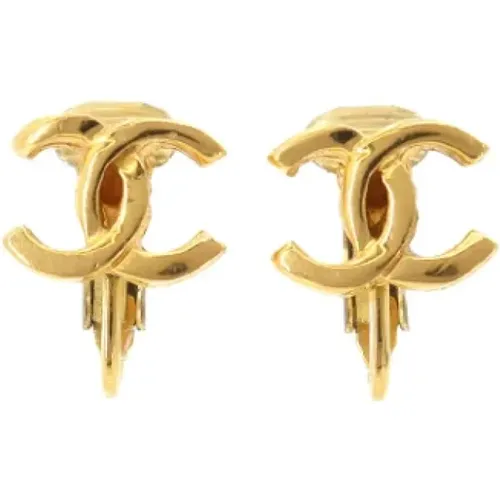 Pre-owned Jewellery, female, , Size: ONE SIZE Pre-owned Metal earrings - Chanel Vintage - Modalova