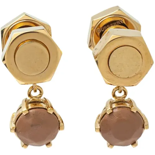 Pre-owned Metal earrings , female, Sizes: ONE SIZE - Burberry Vintage - Modalova