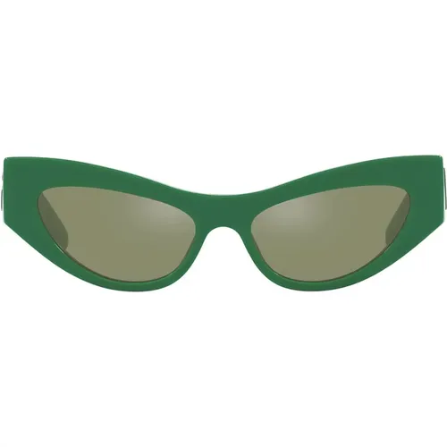 CrossedLarge Sunglasses , female, Sizes: 52 MM - Dolce & Gabbana - Modalova