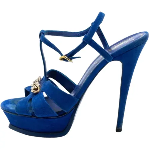Pre-owned Wildleder sandals , Damen, Größe: 39 1/2 EU - Yves Saint Laurent Vintage - Modalova