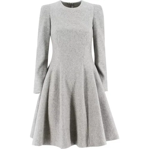 Wool Flounced Mini Dress , female, Sizes: S - Ermanno Scervino - Modalova