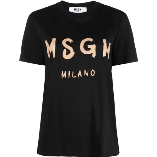 Tee Shirt Classic Style , female, Sizes: 2XS - Msgm - Modalova