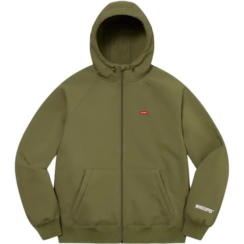 Limited Edition Windstopper Hoodie Dark Olive , male, Sizes: L, M, S - Supreme - Modalova