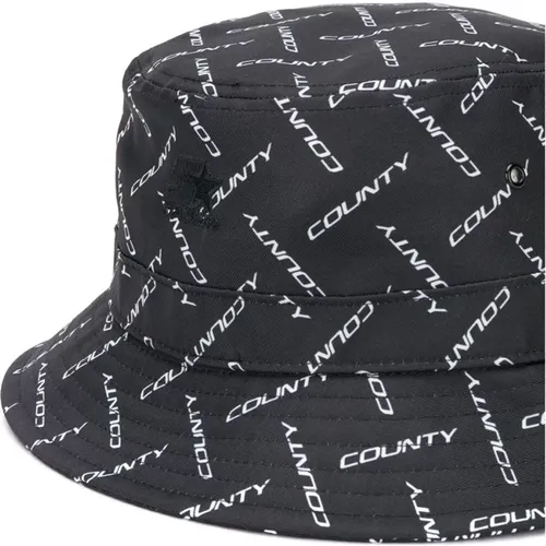 Hats, male, , Size: ONE SIZE Logo Bucket Hat - Marcelo Burlon - Modalova