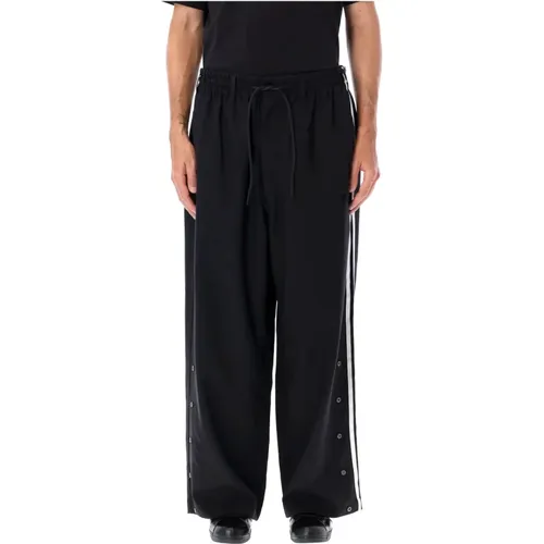 Wide Trousers, male, , Size: L Track Pant with 3 Stripes - Y-3 - Modalova