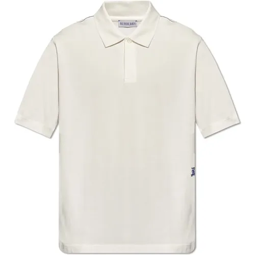 Polo-Shirt mit gesticktem Logo , Herren, Größe: 2XL - Burberry - Modalova