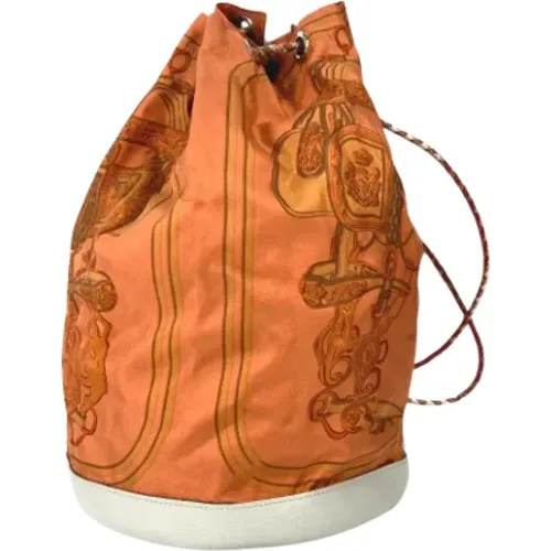 Pre-owned Bucket Bags, female, , Size: ONE SIZE Pre-owned Fabric shoulder-bags - Hermès Vintage - Modalova