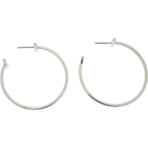 Pre-owned Jewellery, female, , Size: ONE SIZE Pre-owned Silver earrings - Tiffany & Co. Pre-owned - Modalova