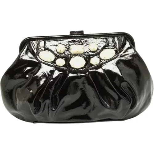 Pre-owned Clutches, female, , Size: ONE SIZE Pre-owned Leather clutches - Moschino Pre-Owned - Modalova